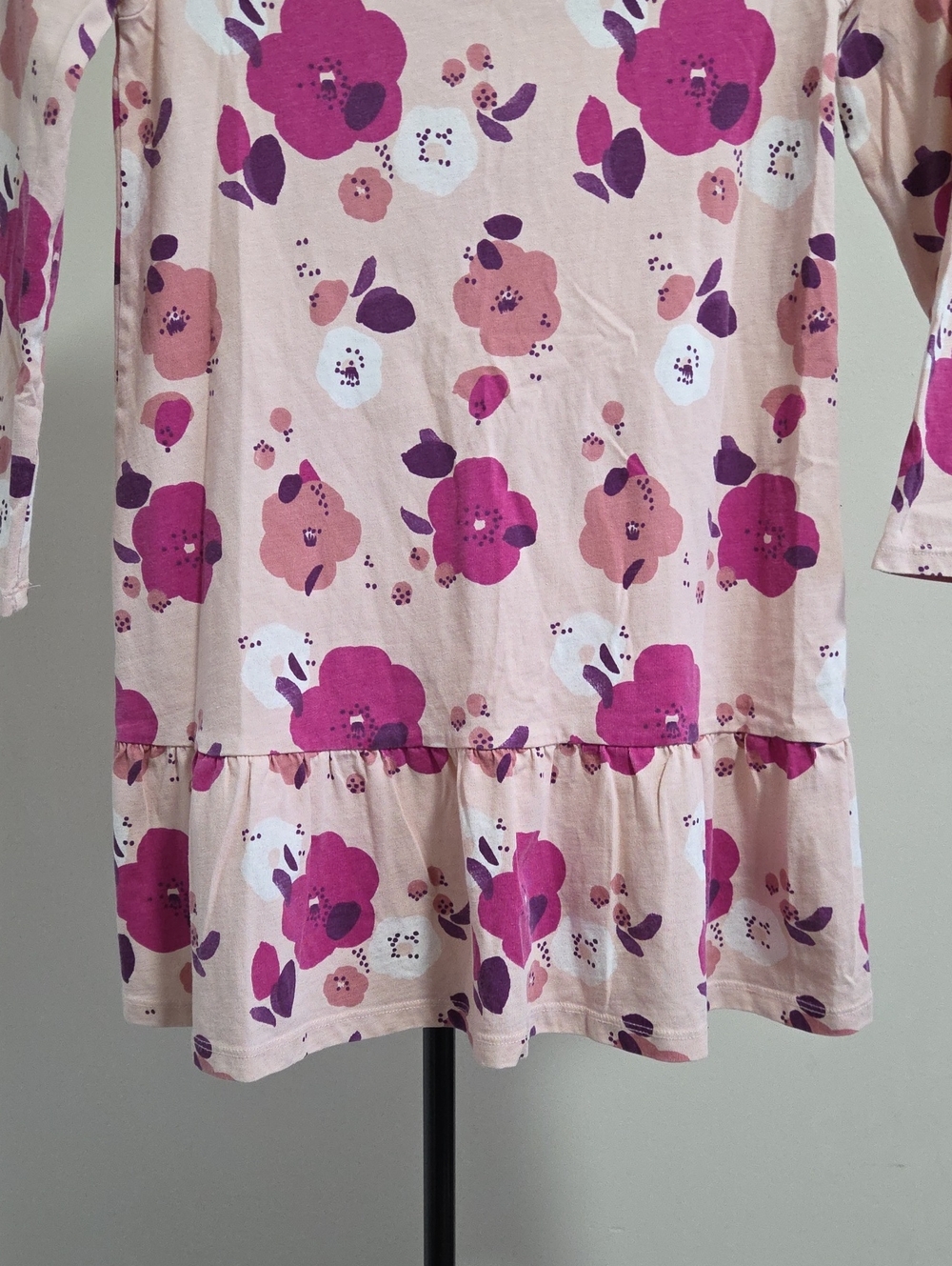 Tea Collection Pink Floral Ruffle-Hem Dress - Picture 4 of 6
